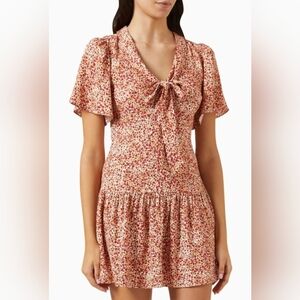 Reformation Red and‎ Pink Mini Dress